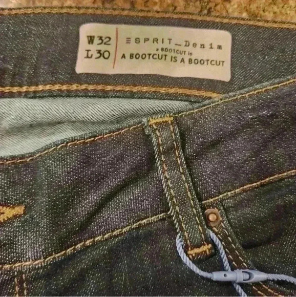 NEW NWT Esprit Women's Medium Rise Skinny Bootcut Denim Jeans W32 L30 - Picture 14 of 15